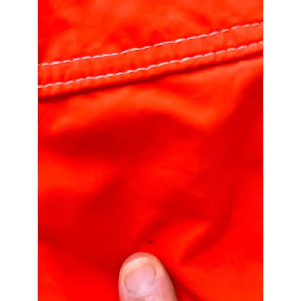 VTG 90s Billabong Board Swim Shorts Mini Womens Large Hawaiian Aloha Orange Surf